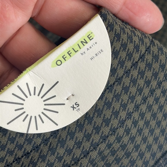Offline by Aerie Hi Rise Skinny Leggings Houndstooth Womens Size XSmall NWT - Picture 9 of 11